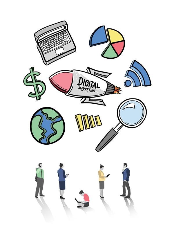 Digital Marketing — cohete, analytics, SEO y equipo B22G